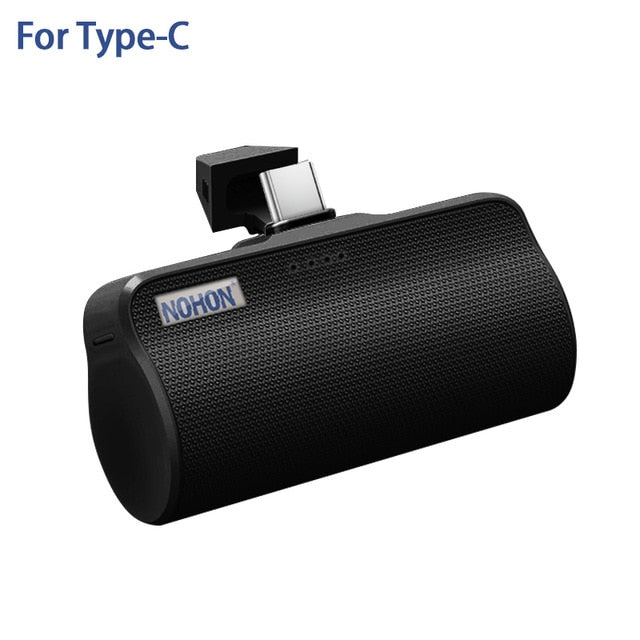 NOHON Wireless Mini Power Bank 3000mAh Portable Charger External Battery For iPhone Xiaomi Huawei Samsung USB C Powerbank