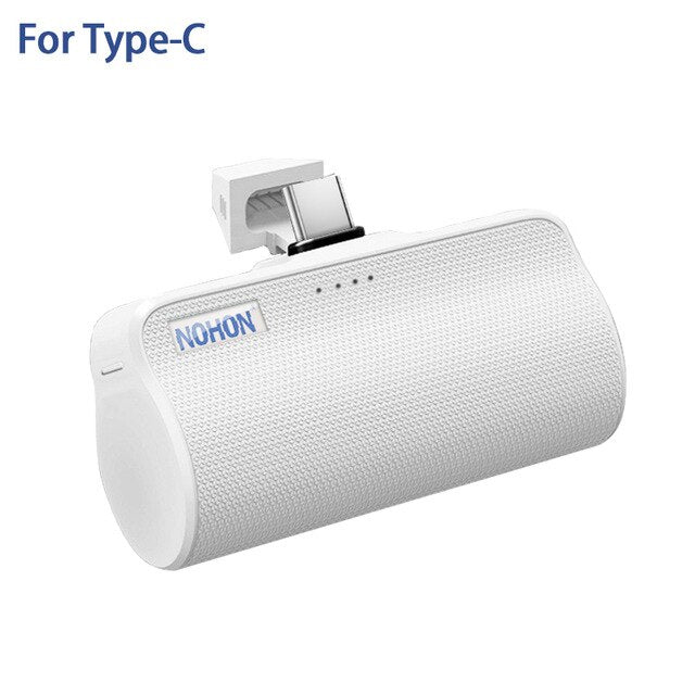 NOHON Wireless Mini Power Bank 3000mAh Portable Charger External Battery For iPhone Xiaomi Huawei Samsung USB C Powerbank
