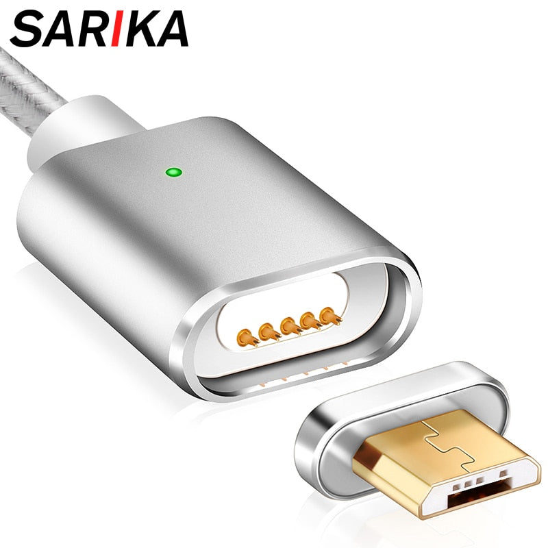 Sarika S01 Magnetic Charger Cable Micro USB Cable For Samsung Xiaomi Huawei All Android Mobile Phone Fast Charge Magnet Microusb