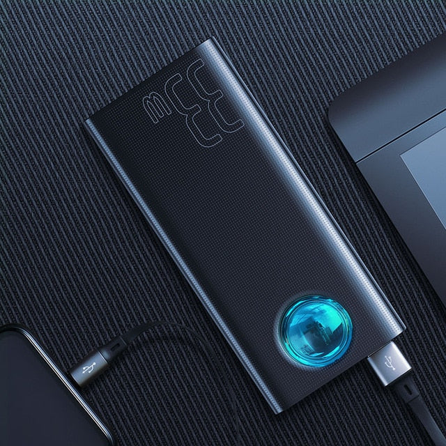 Baseus 30000mAh Power Bank USB C PD3.0 Fast Quick Charge 3.0 30000 mAh Powerbank Portable External Battery Charger For Xiaomi mi
