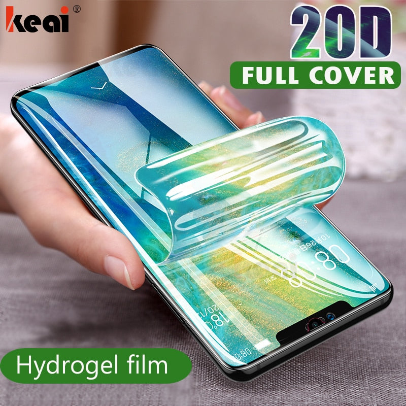 20D Screen Protector Hydrogel Film For Huawei P20 P10 Pro Mate 20 10 Lite Protective Film For P Smart 2019 Nova 3 3i Not Glass