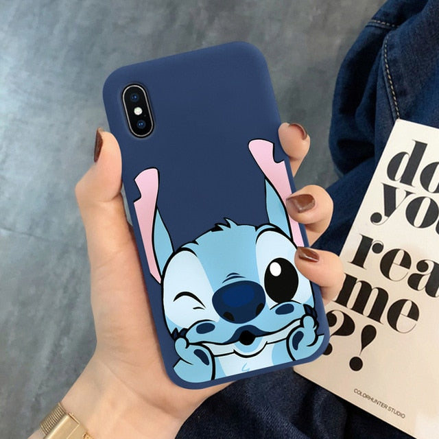 Luxury Cute Protect Soft TPU Case For iPhone 6S 8 7 6 S Plus Matte Back Coque For iPhone X XS Max XR Cartoon Phone Cases Capas